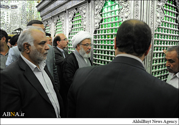 تشرف نماینده آیت‌الله سیستانی به حرم حضرت عبدالعظیم حسنی(ع) + تصاویر