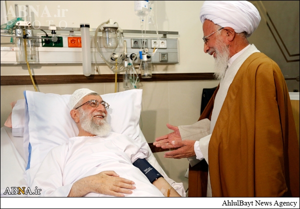 فیلم/ عیادت آیت‎الله جوادی آملی و عمار حکیم از رهبر انقلاب