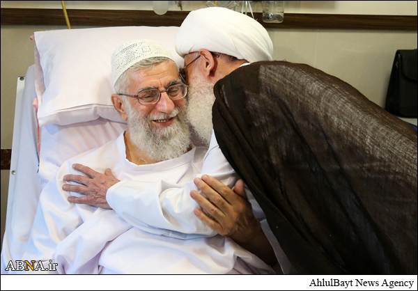 تصاویر/ عیادت آیت الله نوری همدانی از رهبر معظم انقلاب