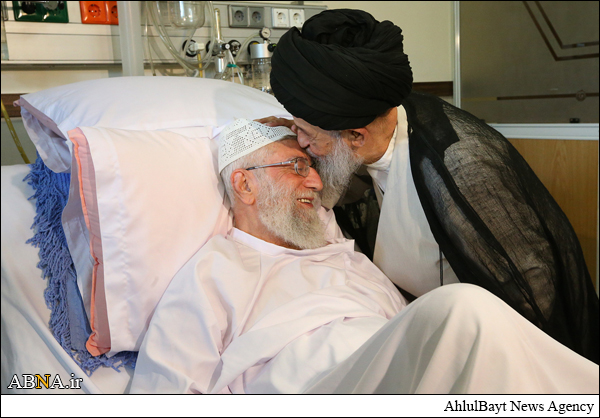 تصاویر/ عیادت آیت الله علوی گرگانی از رهبر معظم انقلاب