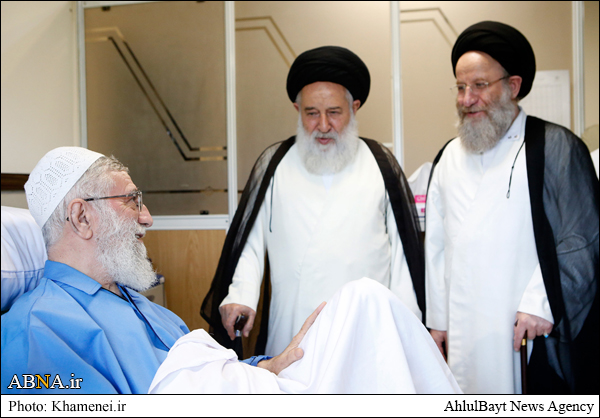 عکس خبری/ عیادت فرزندان آیت‌الله العظمی گلپایگانی(ره) از رهبر انقلاب