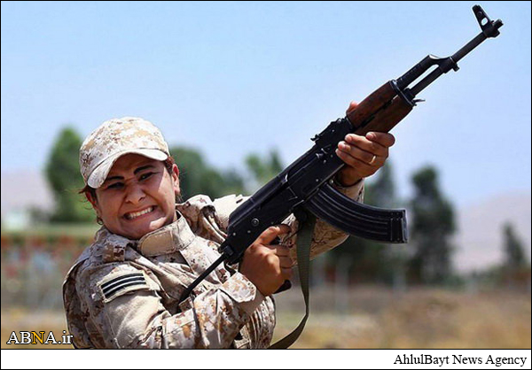 اینجا زنان عراقی خمپاره انداز و آر.پی.جی زن می‌شوند + تصاویر