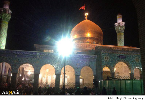حرم حضرت زینب(س) در شب شهادت جوان‌ترین امام شیعیان + عکس