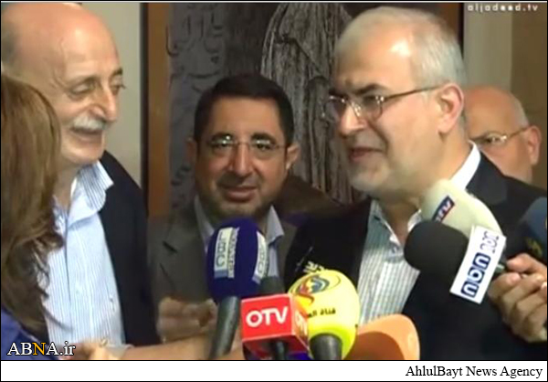 هیأتی از حزب‌الله با جنبلاط دیدار کردند + عکس