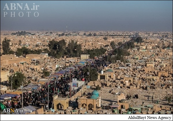 عبور زائران 30 کشور از نجف برای سفر به کربلا