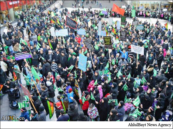 گزارش تصویری/ راهپیمایی باشکوه شیعیان استکهلم سوئد در روز عاشورا