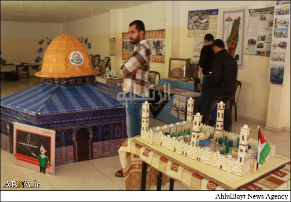 نمایشگاه "قدس از آن ماست" در غزه + تصاویر