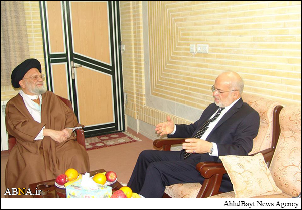 دیدار وزیر امور خارجه عراق با مرجع شیعیان عراق + تصاویر