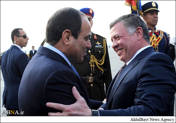 سفر دو ساعته پادشاه اردن به مصر + عکس