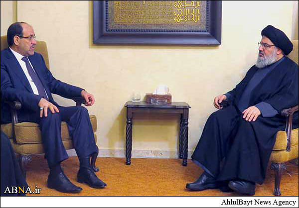 دیدار نوری مالکی با سید حسن نصرالله + عکس