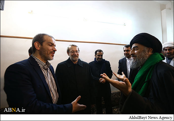 عکس خبری/ دیدار لاریجانی با یکی از مراجع تقلید در کربلا
