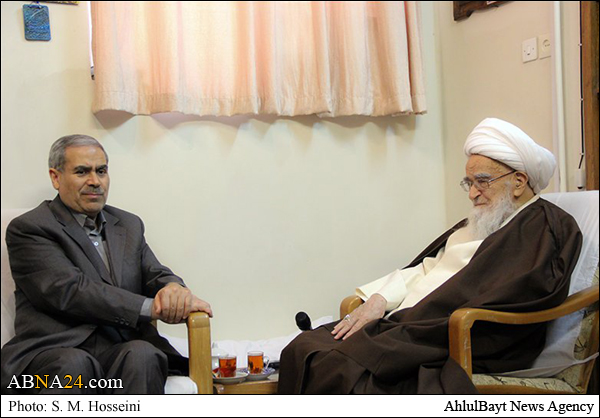 عکس خبری/ دیدار سفیر ایران در عربستان با آیت‌الله صافی گلپایگانی