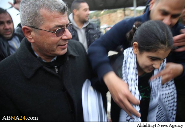 خردسال‌ترین دختر زندانی فلسطینی آزاد شد + تصاویر