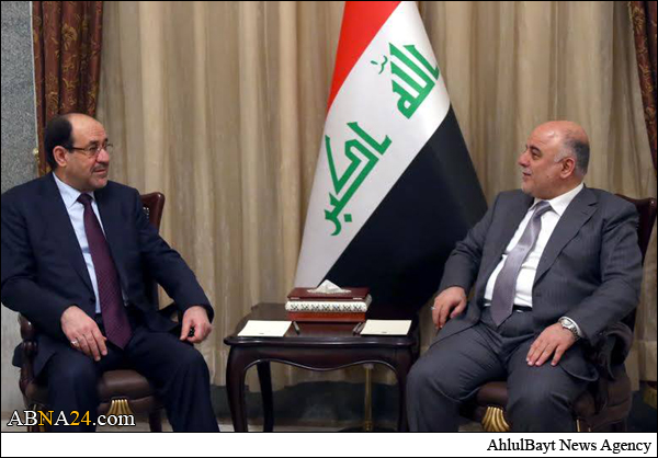 العبادی با نوری المالکی در بغداد دیدار کرد + عکس