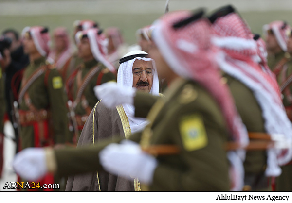 امیر کویت وارد امان شد + تصاویر