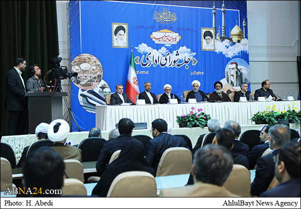 عکس خبری/ حضور دکتر روحانی در جلسه شورای اداری استان قم