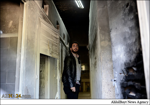  عکس خبری/ آتش زدن مدرسه وابسته به کلیسای روم ارتدوکس در قدس اشغالی