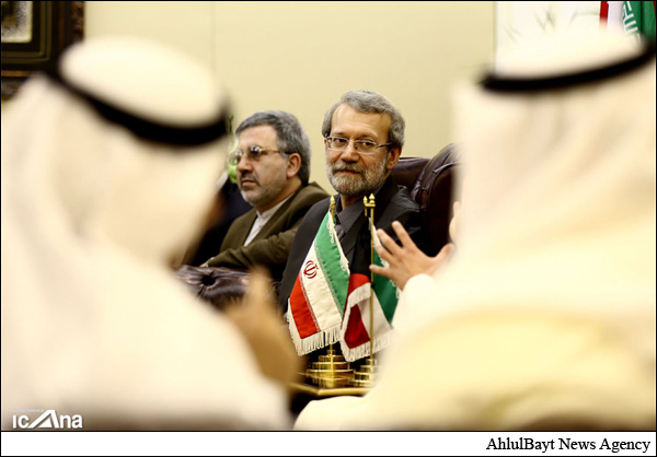 رایزنی لاریجانی با مقامات کویتی درباره مسائل منطقه و مذاکرات هسته‌ای + تصاویر