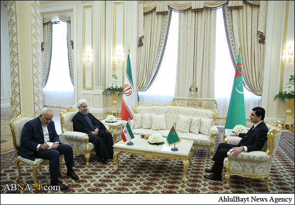 تاکید روحانی و محمداف بر گسترش همکاریهای همه‌جانبه + تصاویر 