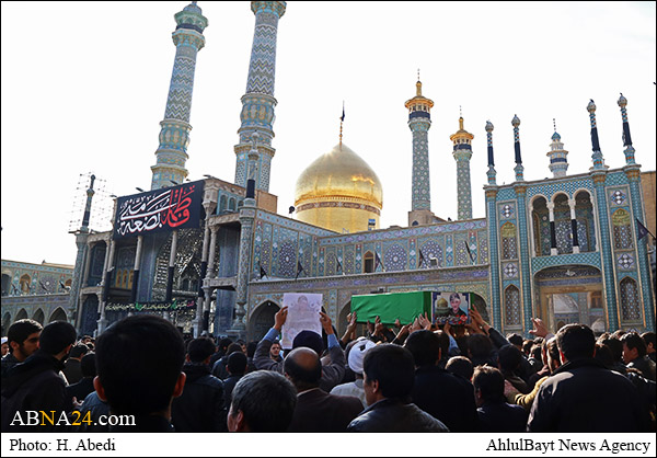 تشییع پیکر مطهر سه شهید افغانی تیپ فاطمیون در قم + تصاویر