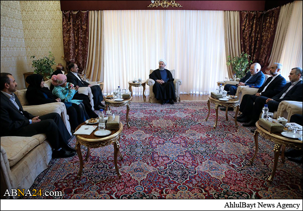 تقدیر دکتر روحانی از دیپلمات آزاد شده ایرانی + تصاویر