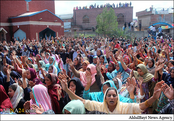 تجمع مسیحیان پاکستان در اعتراض به بمب‌گذاری لاهور + تصاویر