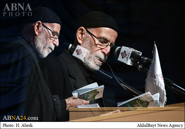 فیلم/ شعر خوانی استاد سازگار در سوگواره شعر فاطمی