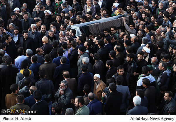 همشیره رهبر معظم انقلاب تشییع و به خاک سپرده شد + تصاویر