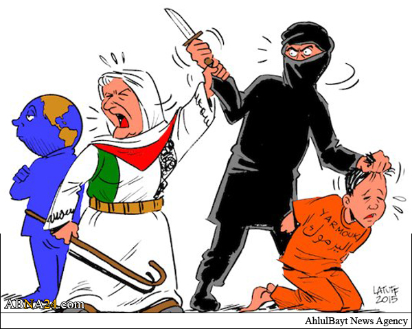 کاریکاتور/ اردوگاه پناهندگان فلسطینی در تصرف داعش