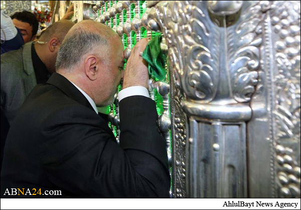 حیدر العبادی حرم مطهر امام علی(ع) را زیارت کرد + تصاویر