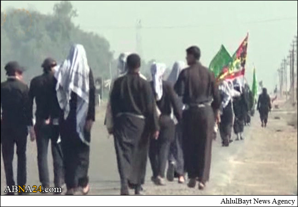 فيلم/ زائران پیاده سامراء در ایام شهادت امام هادی(ع)