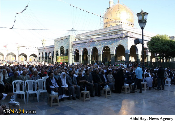 جشن میلاد امیرالمومنین(ع) در حرم حضرت زینب (س) + تصاویر