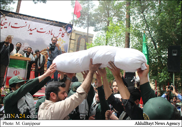 عکس خبری/ تشییع و خاکسپاری دو شهید گمنام در دولت آباد	