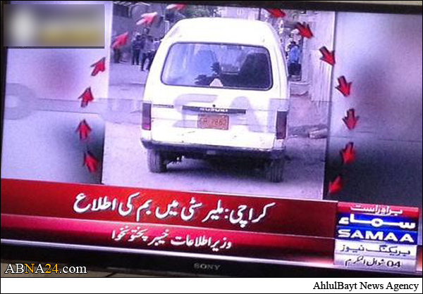 کشف یک بمب مقابل مسجد شیعیان کراچی + عکس 