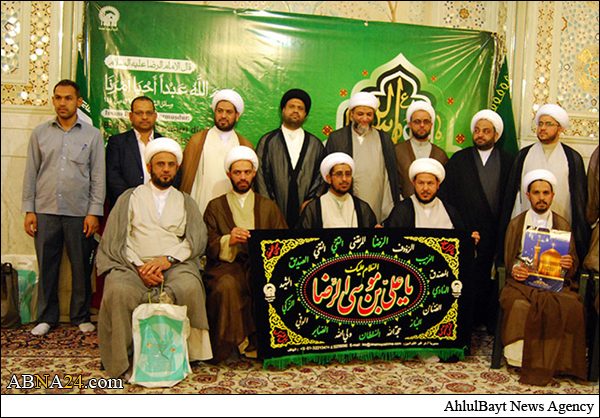 جمعی از علمای نجف اشرف به آستان مقدس حضرت رضا(ع) مشرف شدند