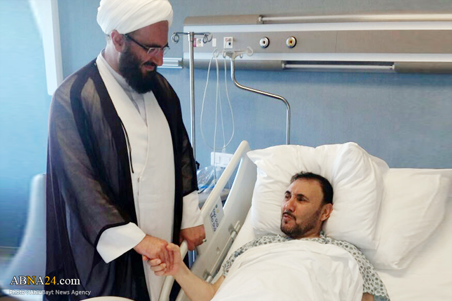 عیادت نماینده آستان قدس رضوی از امام جمعه شیعیان استانبول + عکس
