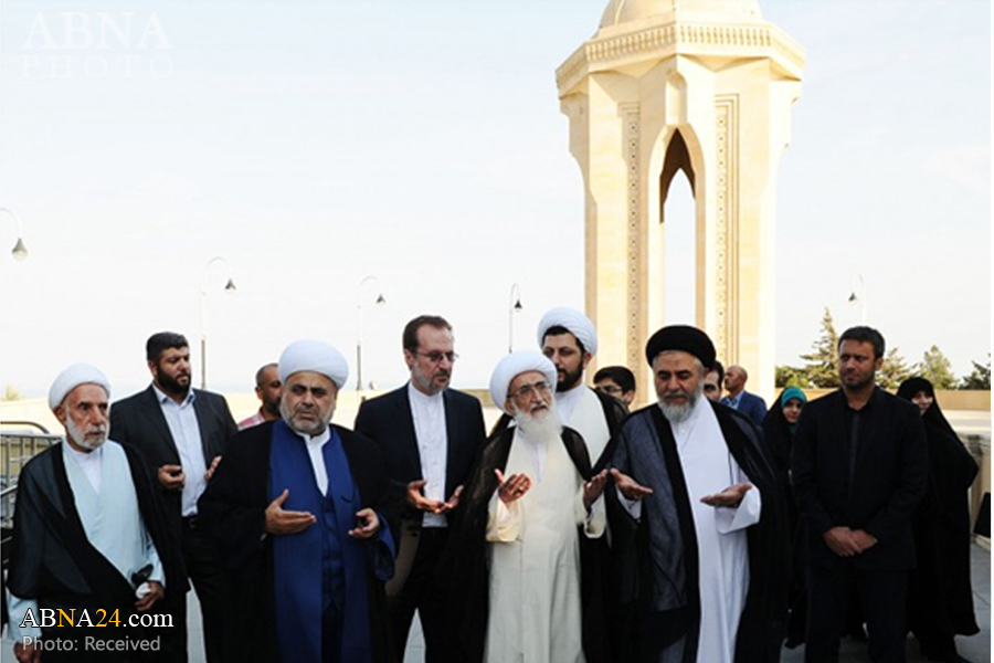 بازدید آیت‌الله نوری‌همدانی از مراكز زیارتی و دینی جمهوری آذربایجان + عکس