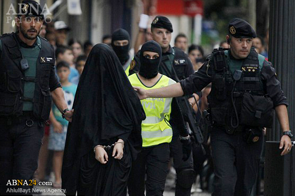دختر 18 ساله داعشی در اسپانیا دستگیر شد + تصاویر