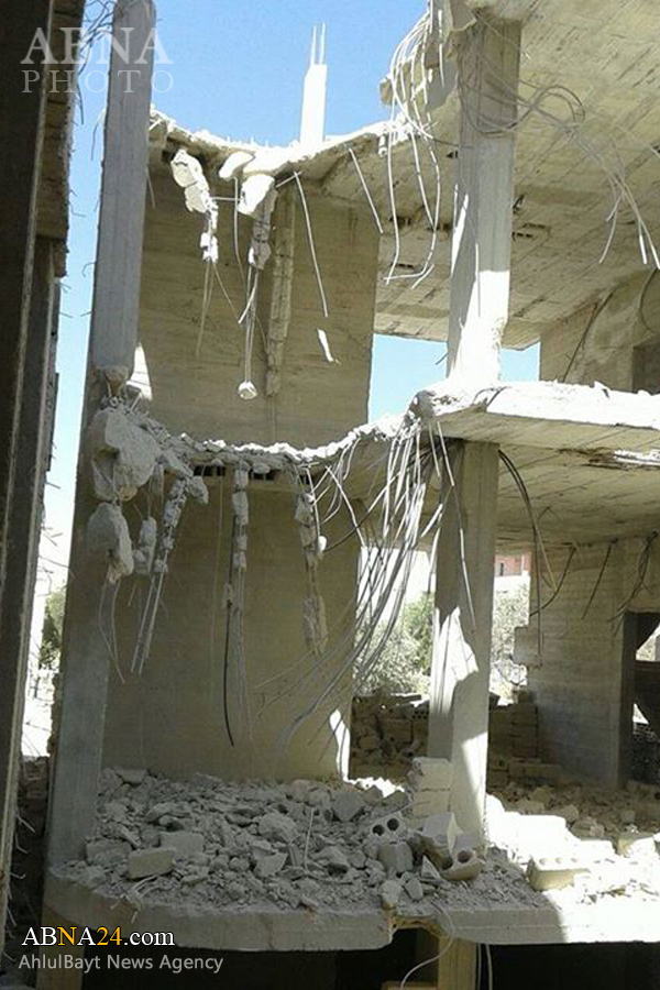 گزارش تصویری/ تخریب شهرهای شیعه نشین «فوعه» و «کفریا» به دست گروه های تکفیری