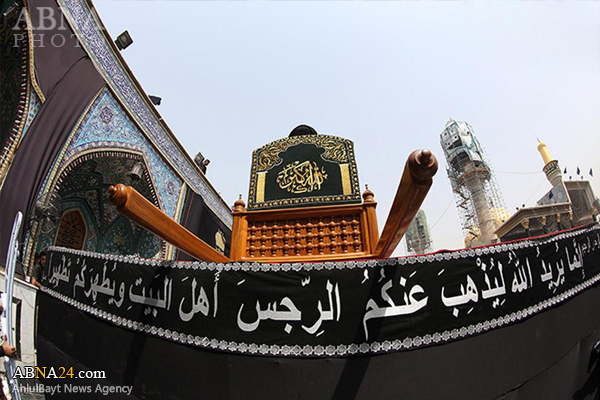 تشییع نمادین پیکر امام جواد(ع) در کاظمین + تصاویر 