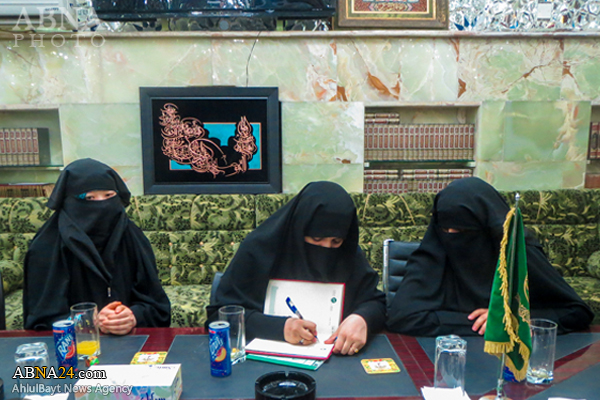 تشرف بانوی تازه مسلمان شده ژاپنی به حرم امام علی(ع) + عکس