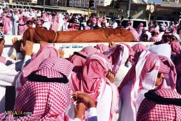 تشییع جنازه سرباز به هلاکت رسیده سعودی در استان «طائف» عربستان + عکس