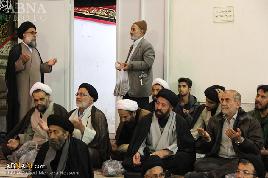 گزارش تصویری/ عزاداری شهادت امام سجاد(ع) با حضور آیت‌الله صافی‌گلپایگانی