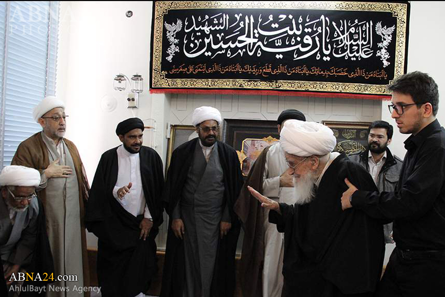 گزارش تصویری/ دیدار جمعی از مبلغین شیعه کشورهای اروپایی با آیت‌الله صافی گلپایگانی