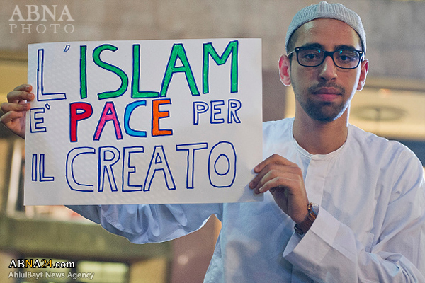 برگزاری اجتماع صلح مسلمانان در ایتالیا + تصاویر