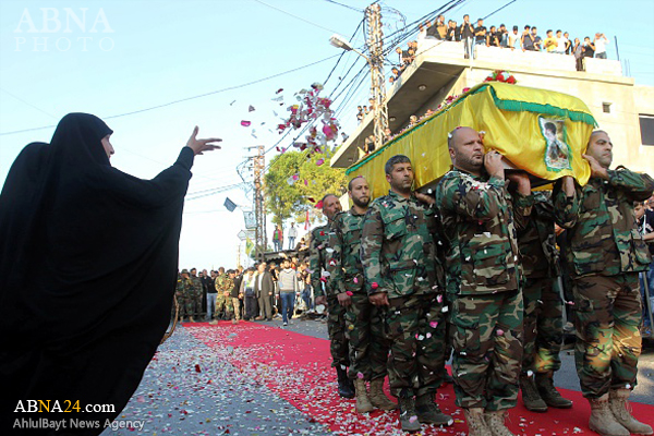 وداع مردم شهیدپرور سکسکیه با شهید جوان حزب‌الله + تصاویر