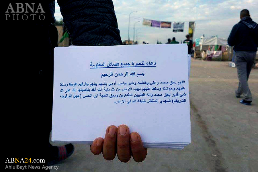 زائران پیاده اربعین، حشد شعبی را در ثواب خود سهیم می‌کنند + عکس