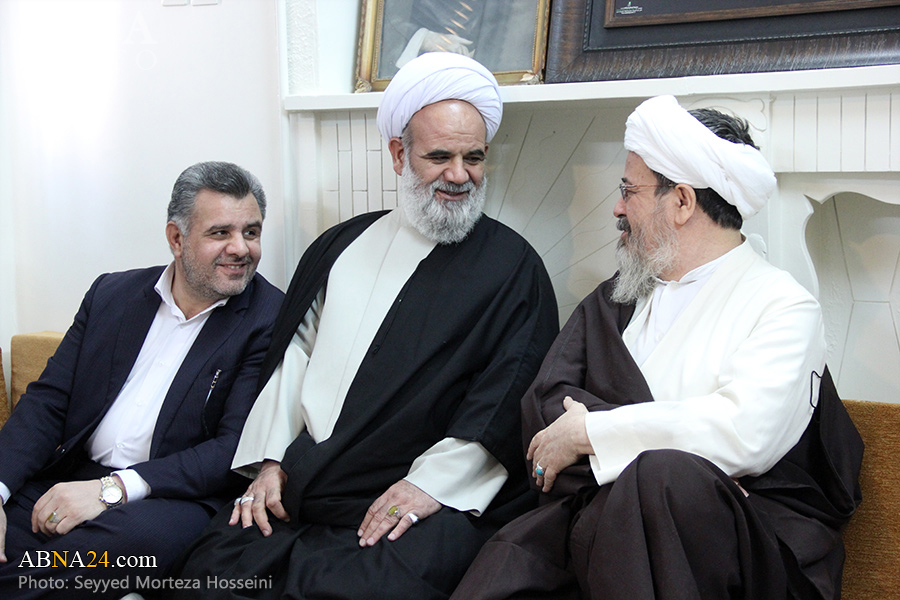 گزارش تصویری/ دیدار مسئولان آستان مقدس حضرت معصومه(ص) با آیت الله صافی گلپایگانی