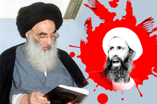 محکومیت اعدام «شیخ نمر» توسط آیت‌الله «سیستانی» + عکس
