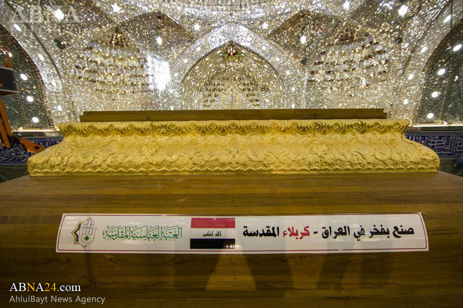 گزارش تصویری/ نصب ضریح جدید حضرت عباس(ع)